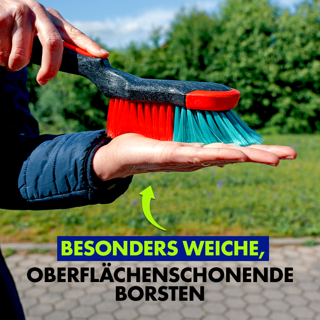 Borstel voor vrachtwagenvelg